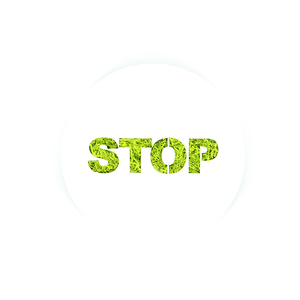 Tableau végétal Micro Picto MAGNET Stop diam 10cm - FLOWERBOX
