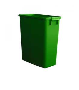 Poubelle De Tri Rectangulaire 60 Litres Verte Sans Couvercle Maison Deco